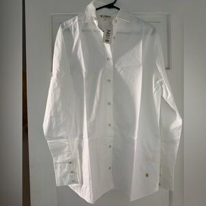 Eterne Crisp White oversized Dress Shirt